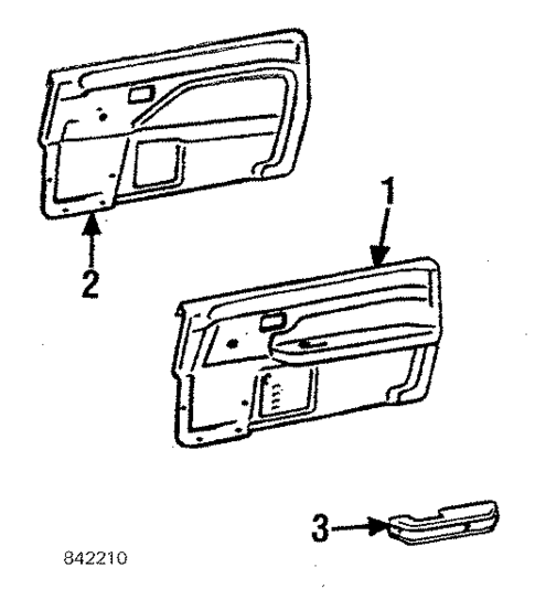 Interior Trim for 1987 Toyota Corolla #2
