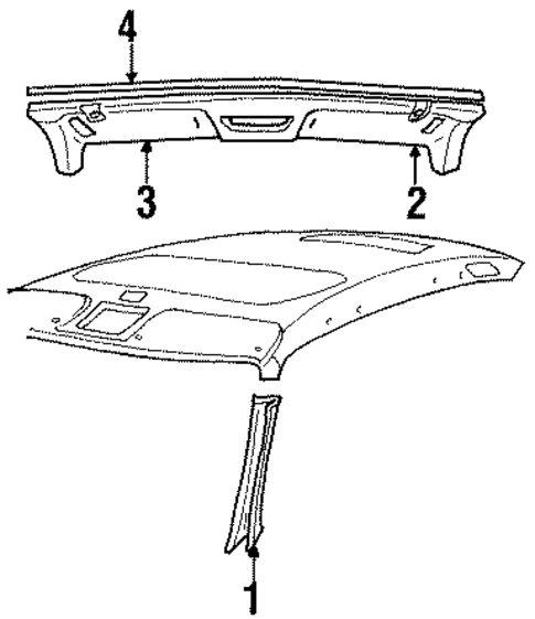 Interior Trim - Pillars for 1998 Saab 900 #2