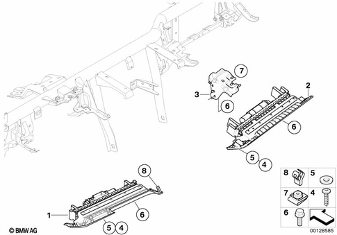 Instrument Carrier / Mounting Parts for 2005 BMW Z4 M3.2 #1