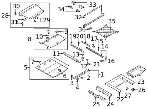 Interior Trim - Rear Body for 2008 Audi Q7 #0