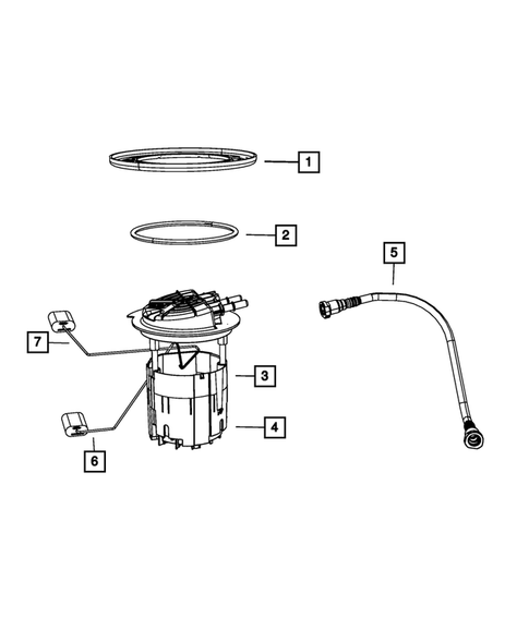 Fuel Pump and Sending Unit for 2010 Dodge Journey #0
