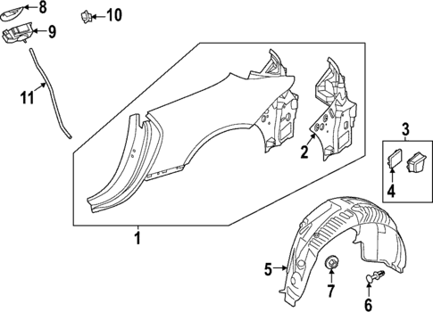 Quarter Panel & Components for 2025 Mercedes-Benz SL55 AMG #0