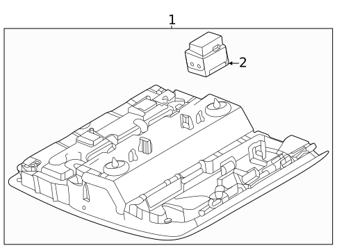 Overhead Console for 2023 Mazda 3 #2