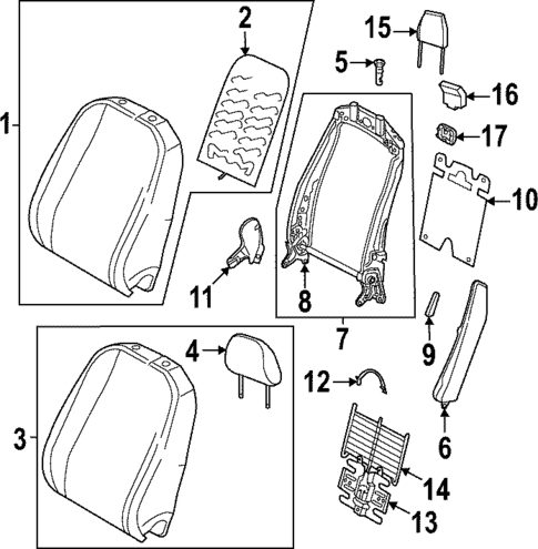 Front Seat Components for 2025 Volkswagen GTI #0