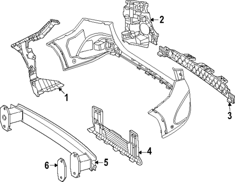 Bumper & Components - Rear for 2025 Mercedes-Benz GLC63 AMG S E Performance #2