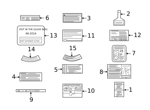 Labels for 2000 Mazda MPV #0