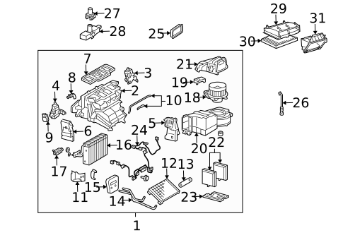 HVAC Case for 2002 Mercedes-Benz C240 #0