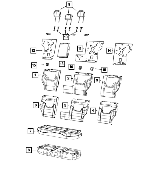 Rear Seats - Second Row for 2018 Jeep Renegade #5