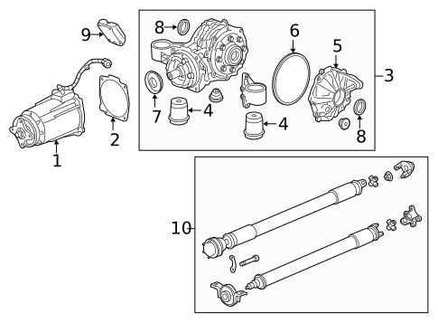 Axle & Differential for 2014 GMC Terrain #0