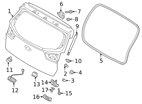 Liftgate for 2022 Kia Niro #1