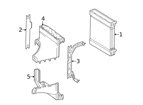 Radiator & Components for 2017 Mercedes-Benz CLS63 AMG S #1