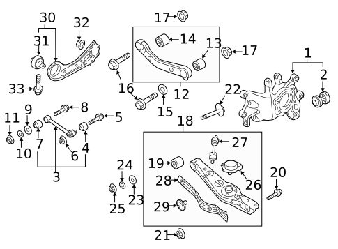 Rear Suspension for 2017 Hyundai Tucson #0