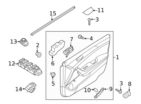 Mirrors for 2017 Hyundai Sonata #1