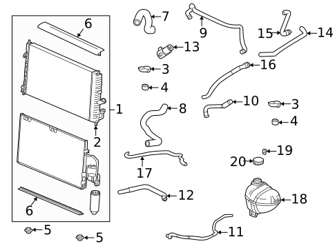 Radiator & Components for 2000 Saturn LW2 #0
