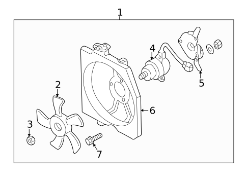 Condenser, Compressor & Lines for 1999 Mazda Protege #1