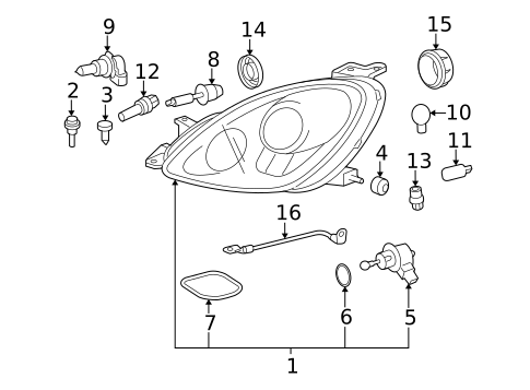 Bulbs - Chassis for 2007 Lexus SC430 #0