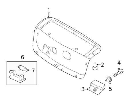 Interior Trim - Trunk for 2012 Hyundai Sonata #1