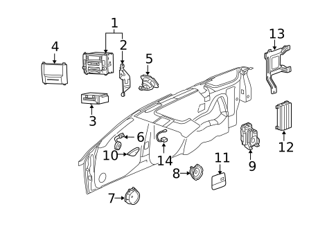 Sound System for 2006 Cadillac SRX #1