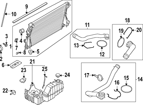 Radiator & Components for 2024 Ford F-450 Super Duty #1