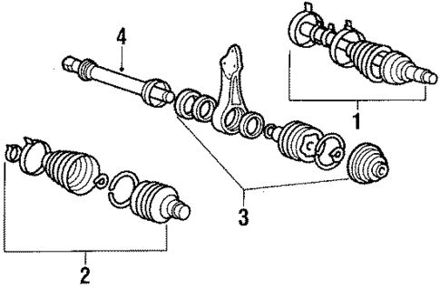 Axle Shaft for 1990 Mitsubishi Sigma #0