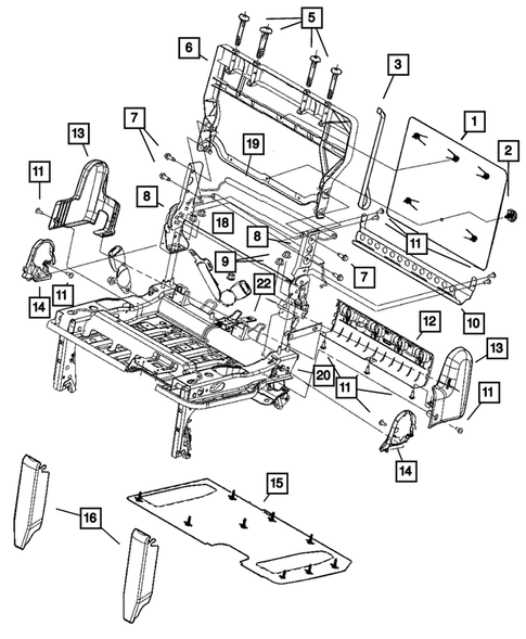Adjusters, Covers, Shields and Risers for 2005 Chrysler Town & Country #2