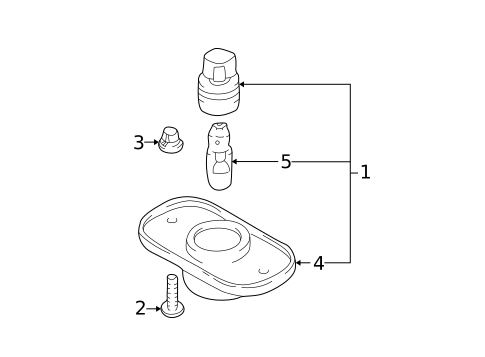 Bulbs - Chassis for 2004 Hyundai Santa Fe #3