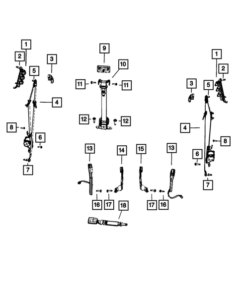 Seat Belts for 2023 Ram 1500 Classic #0