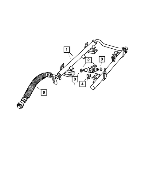 Fuel Rail for 2006 Dodge Caravan #1