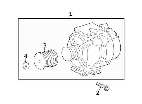Alternator for 2016 Mercedes-Benz E550 #1