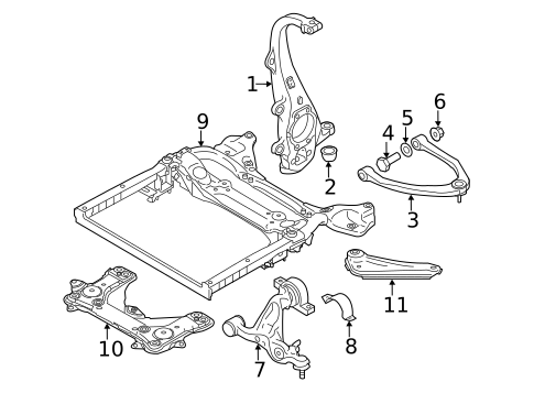 Suspension Components for 2011 INFINITI M37 #1