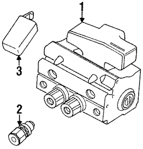 ABS Components for 1996 Chrysler Cirrus #0