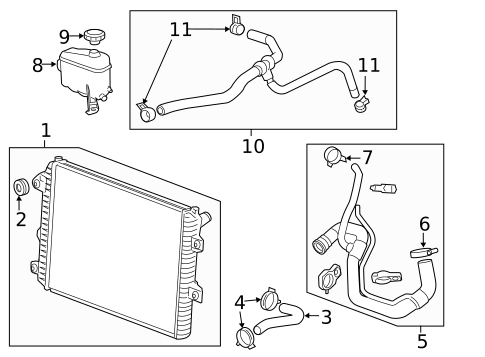Radiators, Coolers & Related Components for 2016 GMC Sierra 2500 HD #0