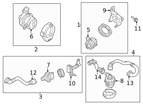 Water Pump for 2023 Land Rover Range Rover #1