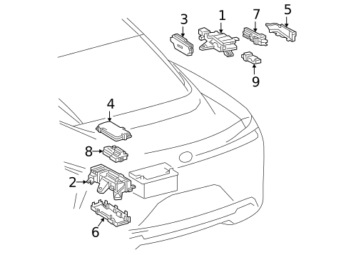 Fuse & Relay for 2018 Lexus LC500 #2