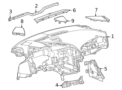 Instrument Panel for 2014 Chevrolet Corvette #0