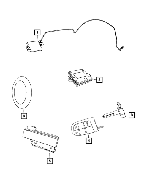 Keys, Modules and Engine Controllers for 2016 Jeep Grand Cherokee #2