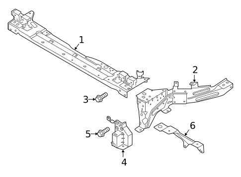 Radiator Support for 2019 Volvo XC40 #0