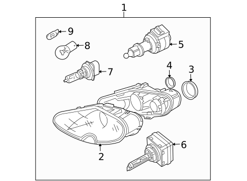 Bulbs - Chassis for 2005 Jaguar XK8 #3