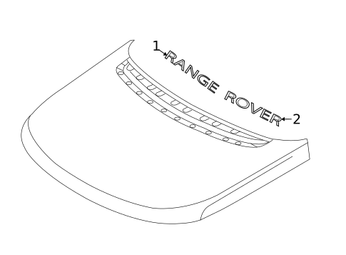 Exterior Trim - Hood for 2022 Land Rover Range Rover #0