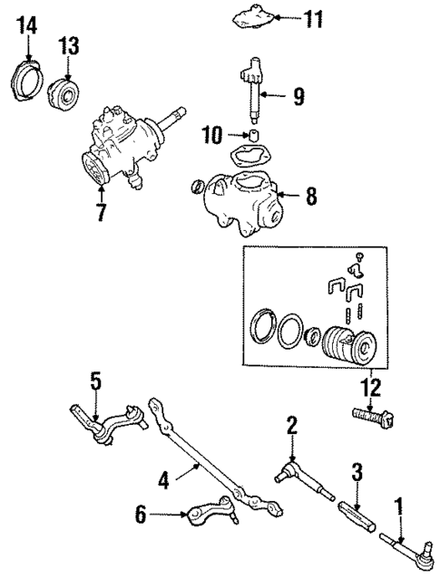 Steering Gear & Linkage for 1994 Chevrolet C2500 #2