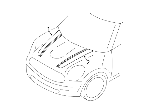 Stripe Tape for 2014 Mini Cooper Countryman #1