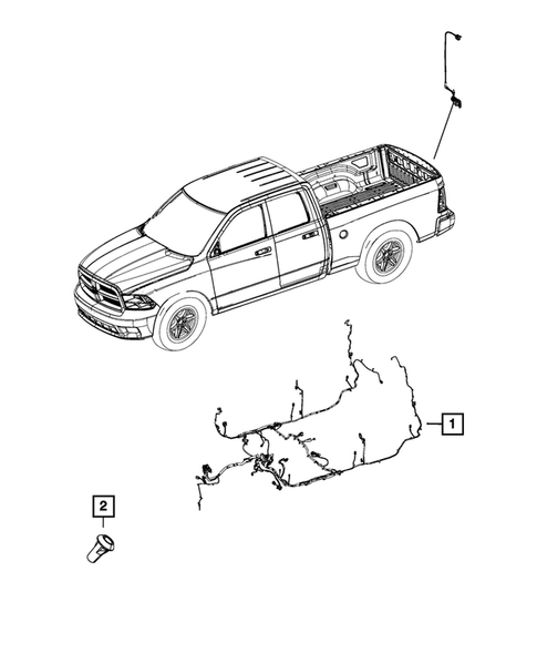 Wiring-Body and Accessories for 2013 Ram 3500 #5