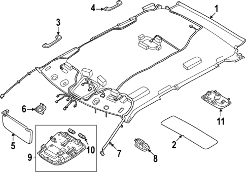Interior Trim - Roof for 2025 Kia EV6 #0