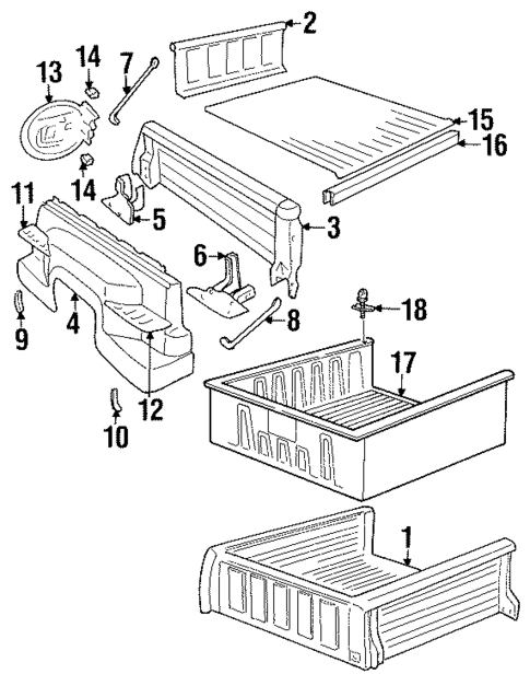 Box Assembly for 1994 Chevrolet K1500 Pickup #2
