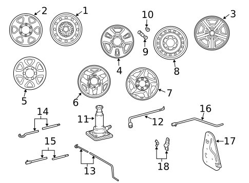 Wheels for 2000 Toyota Tacoma #1