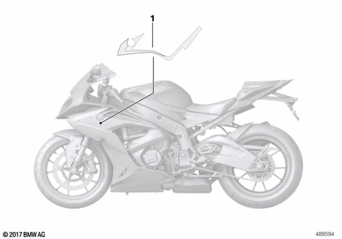 Stickers, Labels, Adhesive Film Strips for 2011 BMW-Motorrad S 1000 RR #3