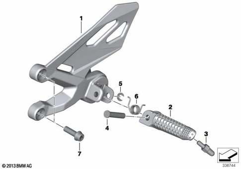 Footrests for 2017 BMW-Motorrad S 1000 R #1