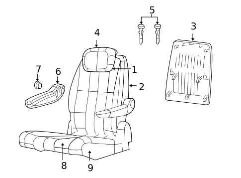 Second Row Seats for 2010 Volkswagen Routan #2