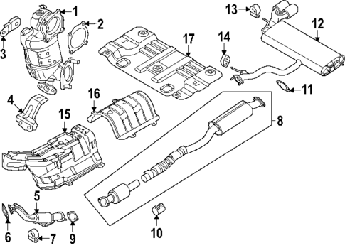 Exhaust Manifold for 2025 Hyundai Kona #1