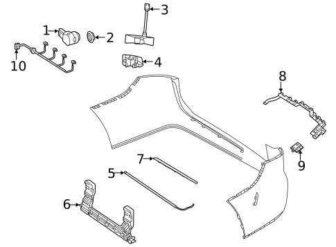 Parking Aid for 2025 Mercedes-Benz GLE63 AMG S #1